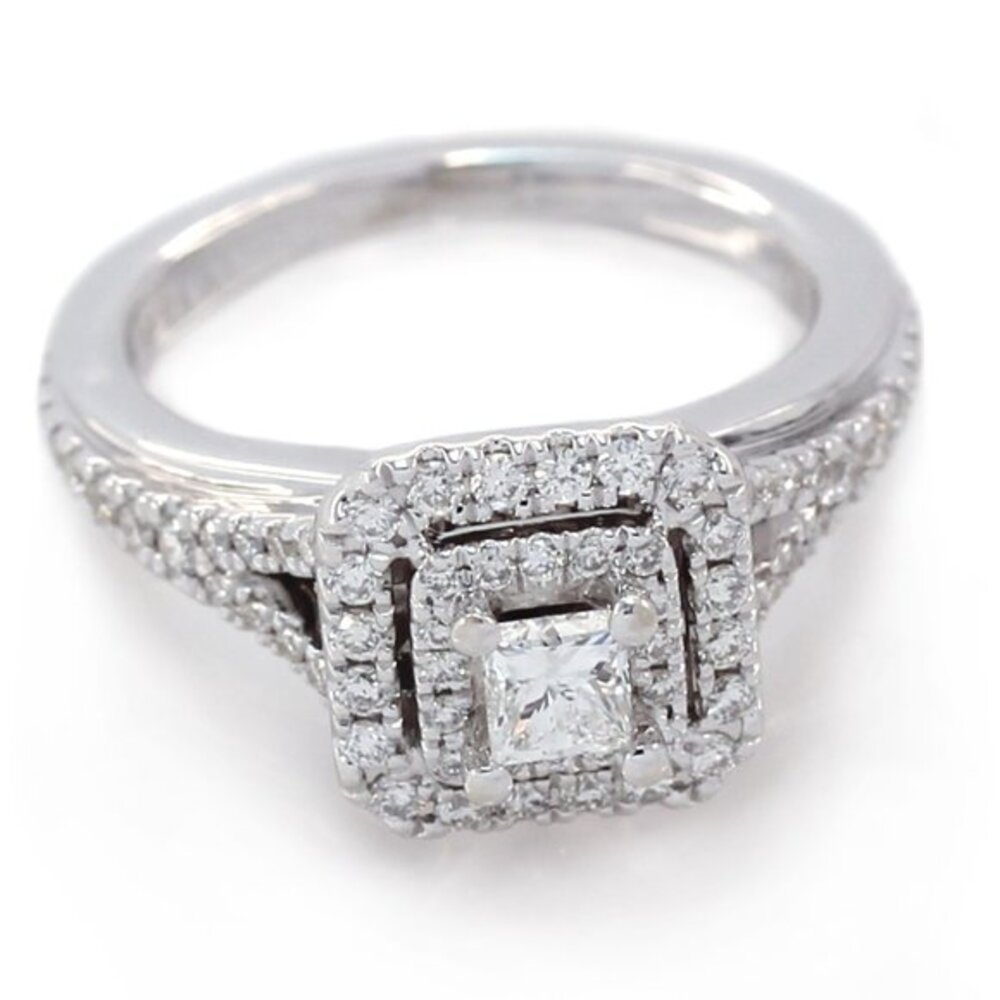 Vera Wang Princess-Cut Engagement Ring 14k Gold